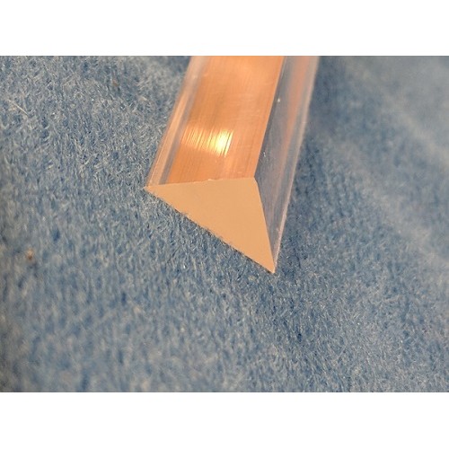 4mm x 500mm Clear Acrylic TRIANGLE RightAngle Bar